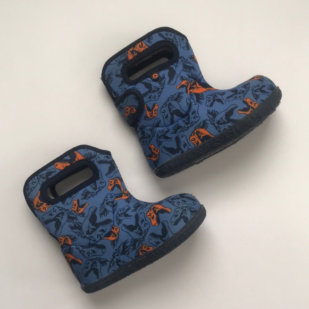 Baby Bogs Dinosaur Boots (size 7)